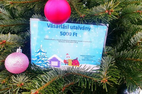 Karácsonyra ajándékutalvány